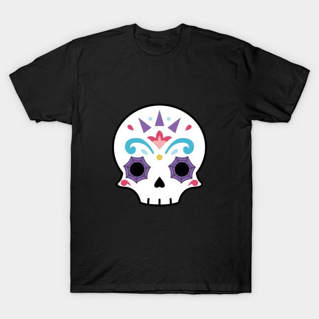 Sugar skull cobweb T-Shirt by Laura_Nagel